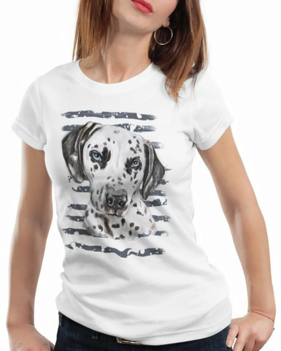 style3 T-Shirt Dalmatiner hundeliebhaber züchter sommer feuerwehr hund günstig online kaufen