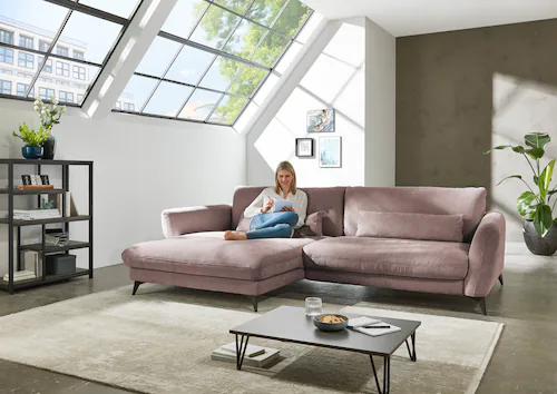 Die PlanBar Ecksofa "MP-IN23149 L-Form", Kaltschaumpolsterung mit SoftSitz, günstig online kaufen