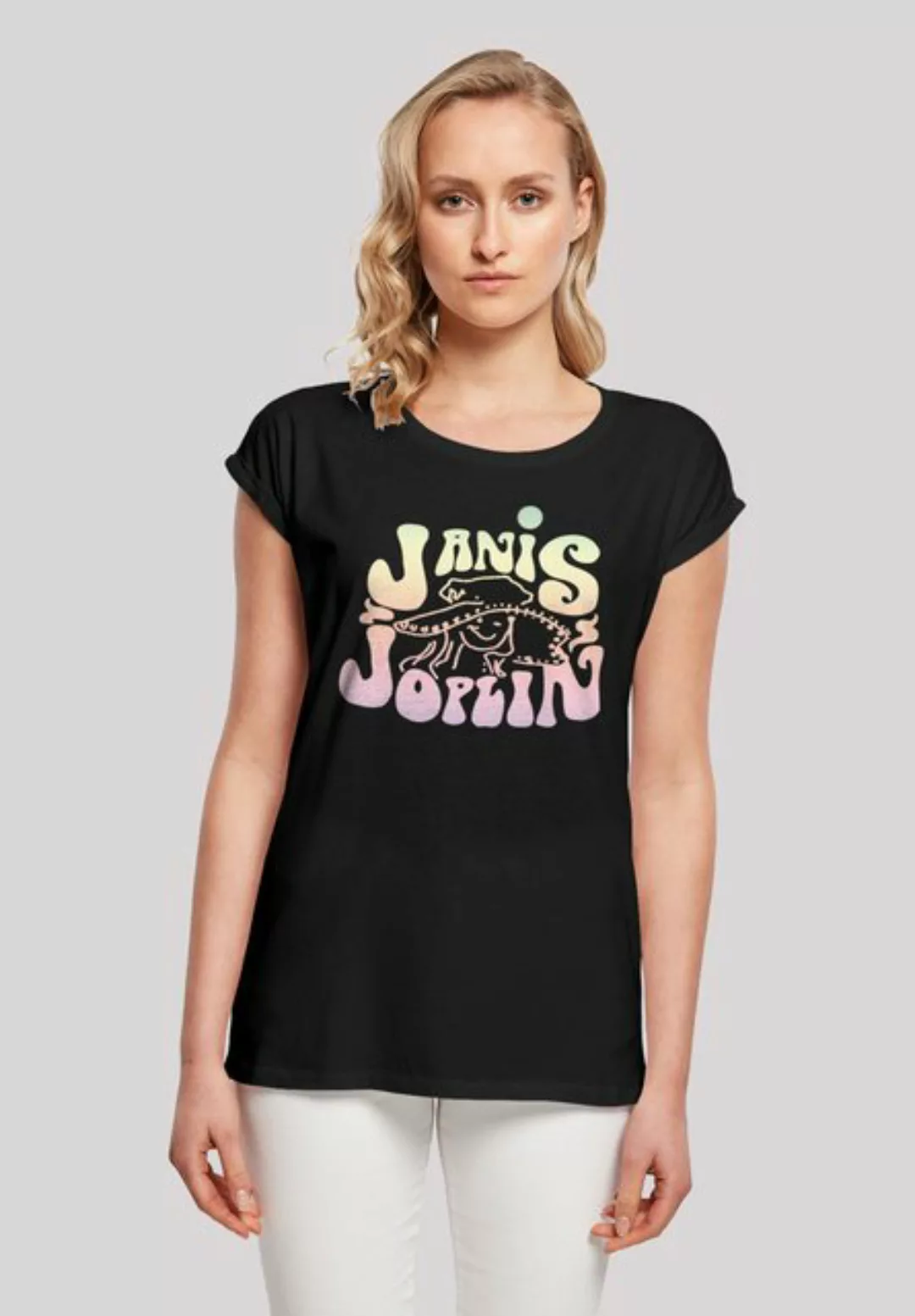 F4NT4STIC T-Shirt "Janis Joplin Pastel Logo", Print günstig online kaufen