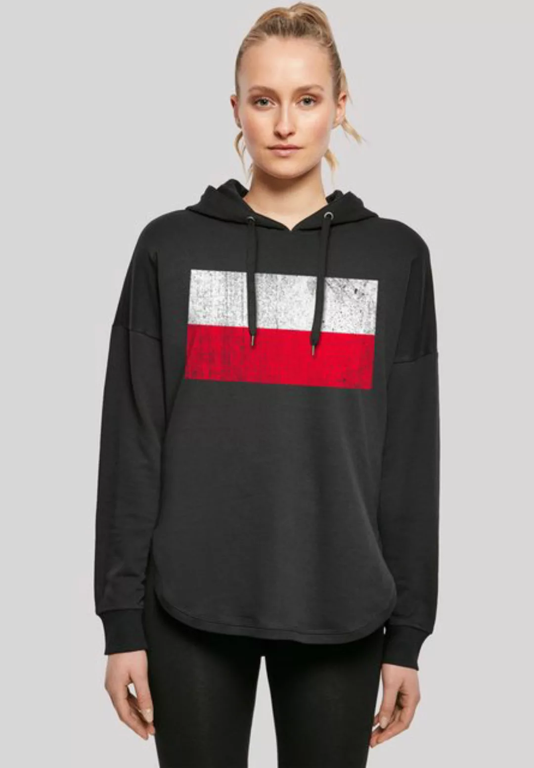 F4NT4STIC Kapuzenpullover "Poland Polen Flagge distressed", Print günstig online kaufen