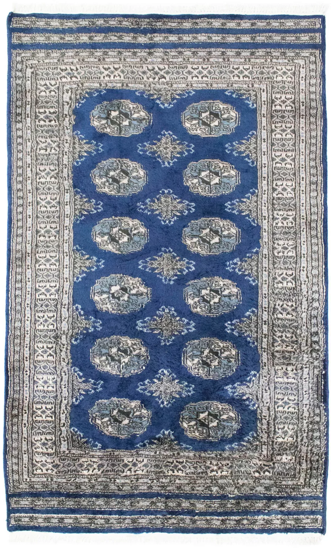 morgenland Wollteppich »Pakistan Teppich handgeknüpft blau«, rechteckig günstig online kaufen