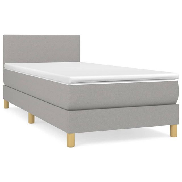 vidaXL Boxspringbett Bett Boxspringbett mit Matratze und LED Stoff (90 x 19 günstig online kaufen