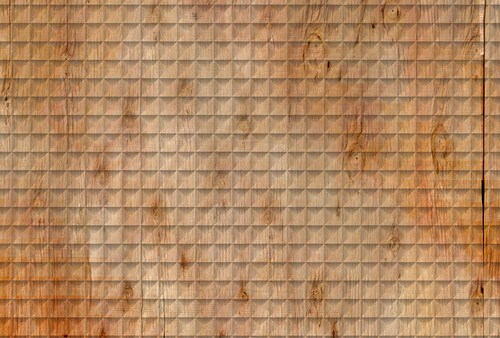 Fototapete  3D Holzoptik Braun Orange 4,00m x 2,70m FSC® günstig online kaufen