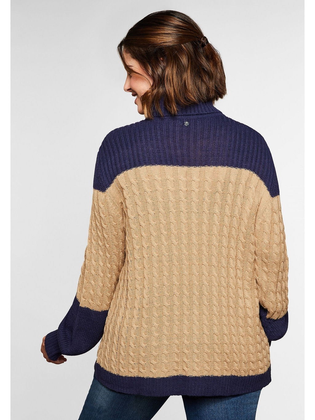 Sheego Rollkragenpullover "Große Größen", mit verschiedenen Strickarten günstig online kaufen