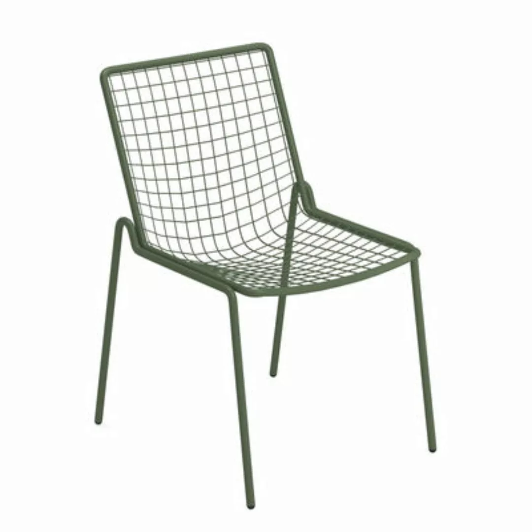 Stapelbarer Stuhl Rio R50 metall grün / Metall - Emu - Grün günstig online kaufen
