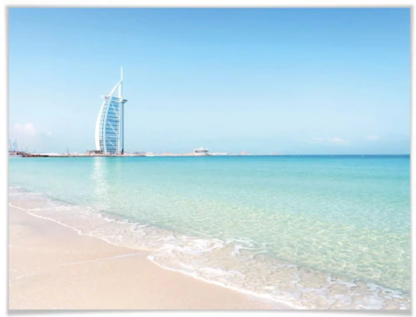 Wall-Art Poster »Poster Colombo Strand Dubai«, Strand, (1 St.), Poster ohne günstig online kaufen