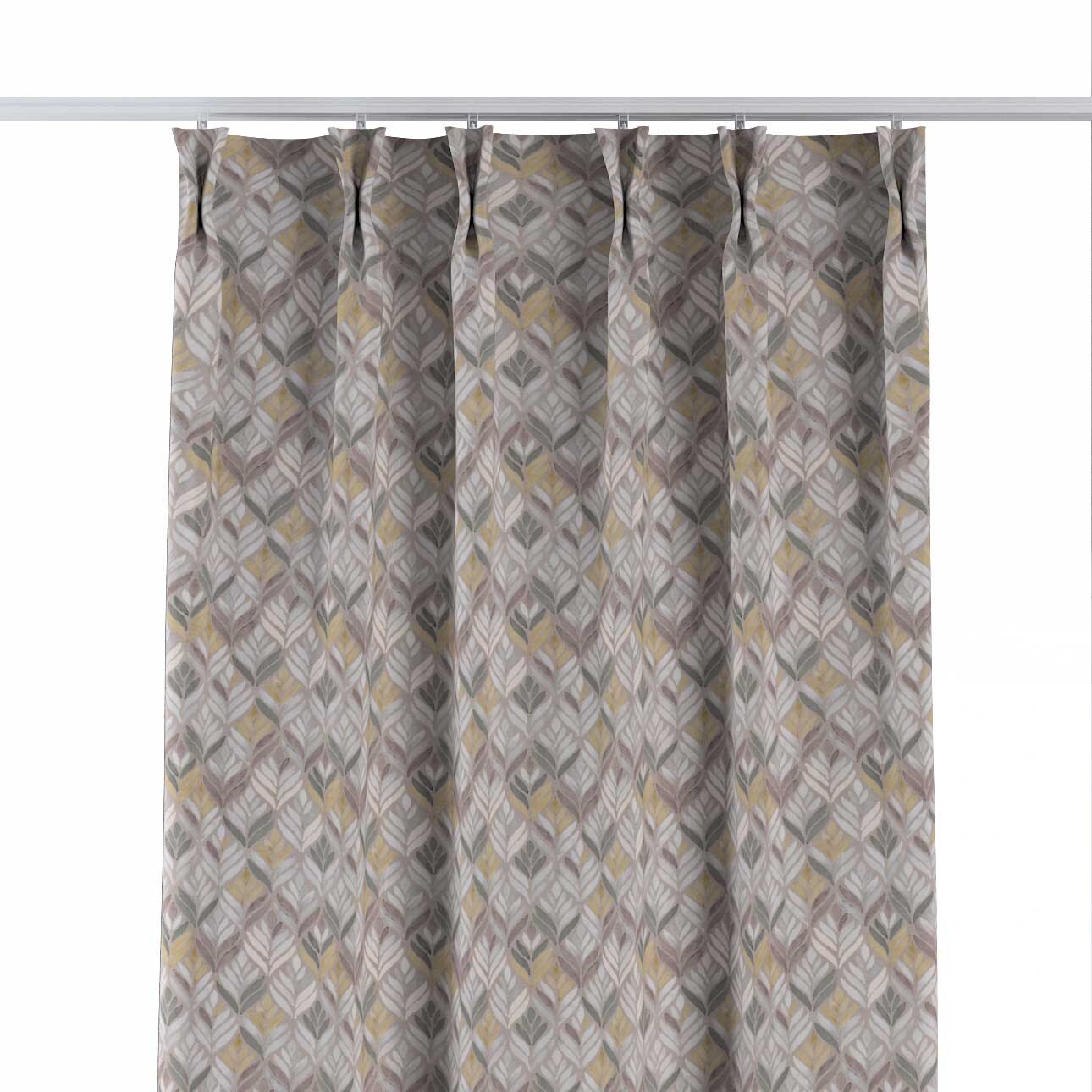 Vorhang mit flämischen 2-er Falten, grau-braun, Arte (144-06) günstig online kaufen