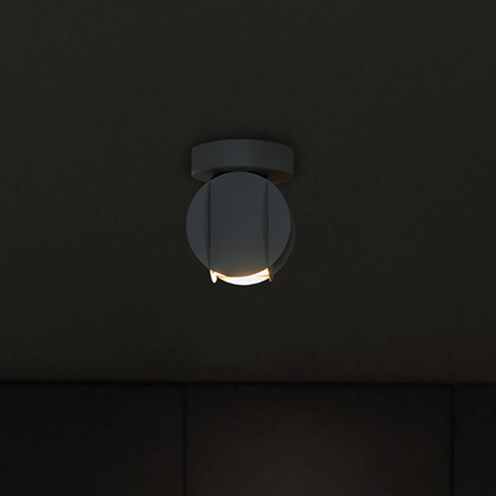 Deckenspot GAMBIT, schwarz, Ø 10 cm, Metall, GU10-LED günstig online kaufen