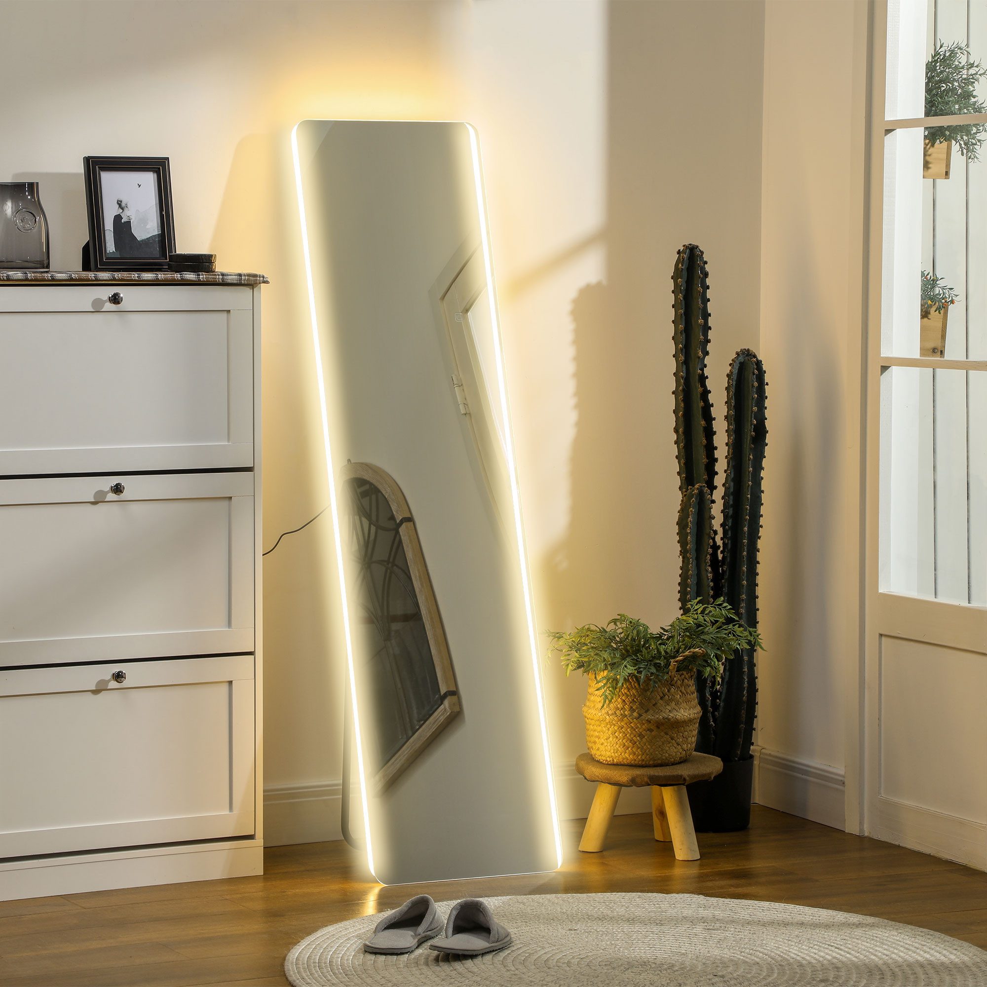 HOMCOM Standspiegel 150 x 40 cm günstig online kaufen