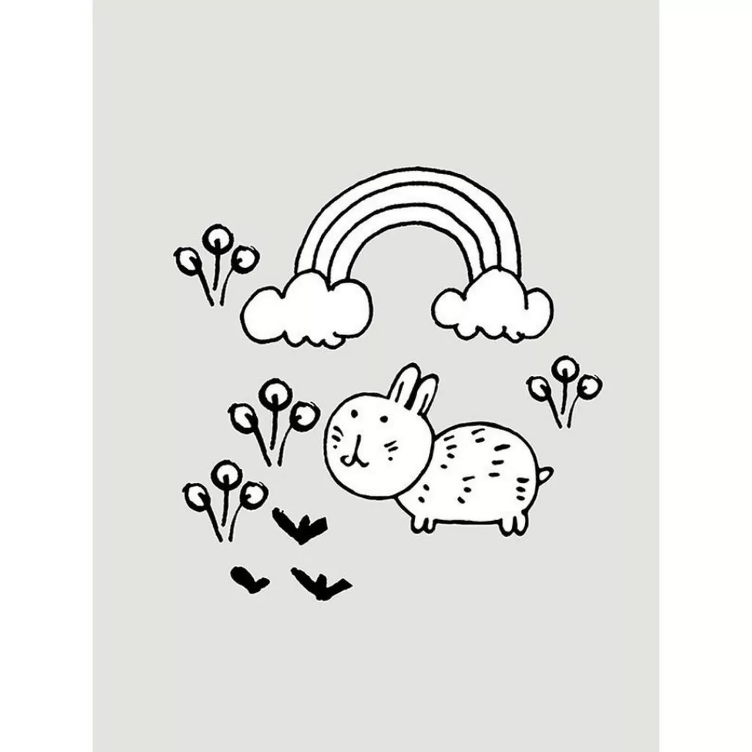 Komar Wandbild Scribble Bunny günstig online kaufen