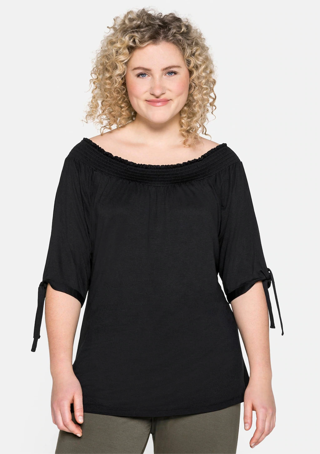 Sheego Carmenshirt "T-Shirt", (1 tlg.) günstig online kaufen