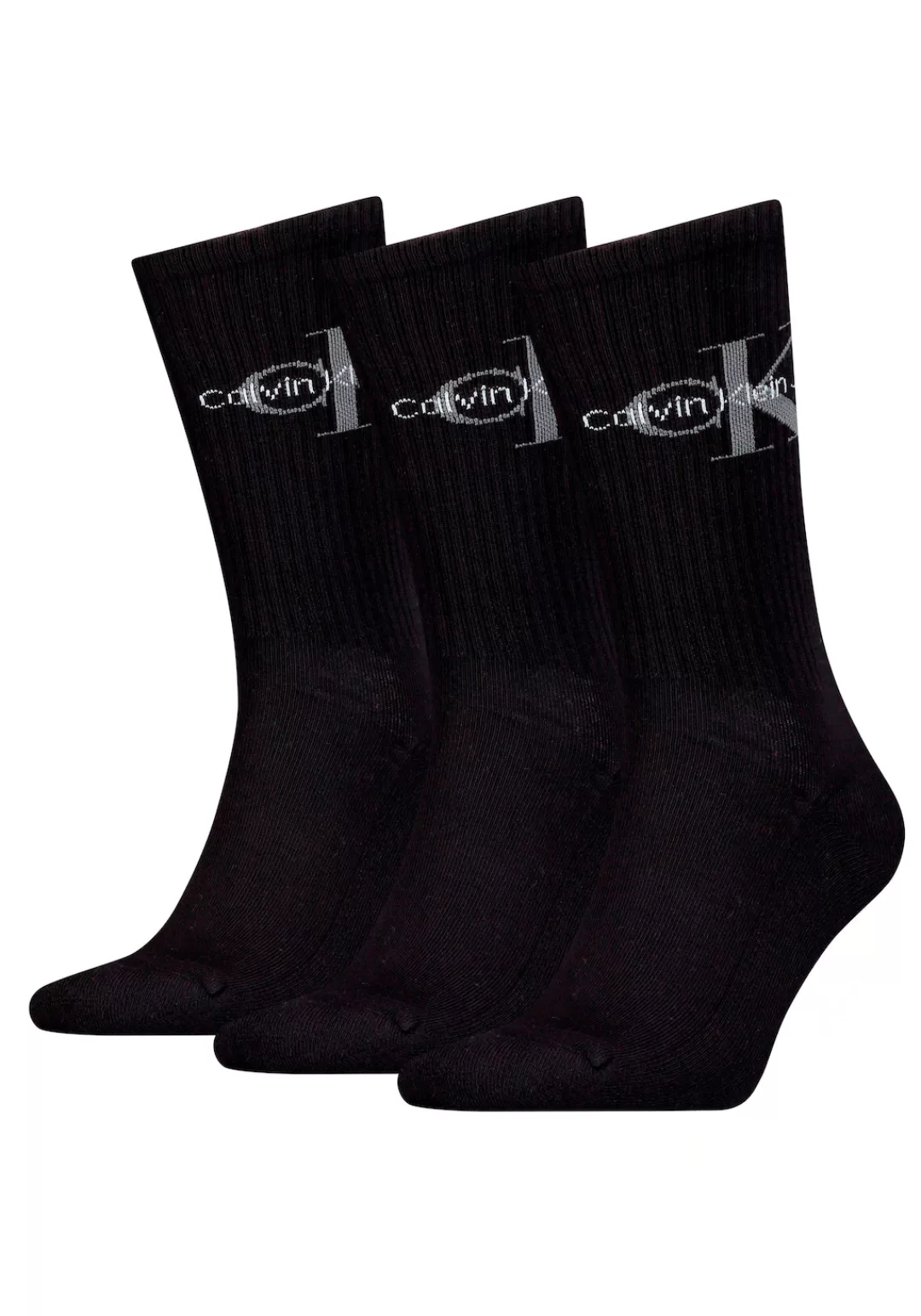 Calvin Klein Socken, (3 Paar), mit eingestricktem Logo im Bund günstig online kaufen