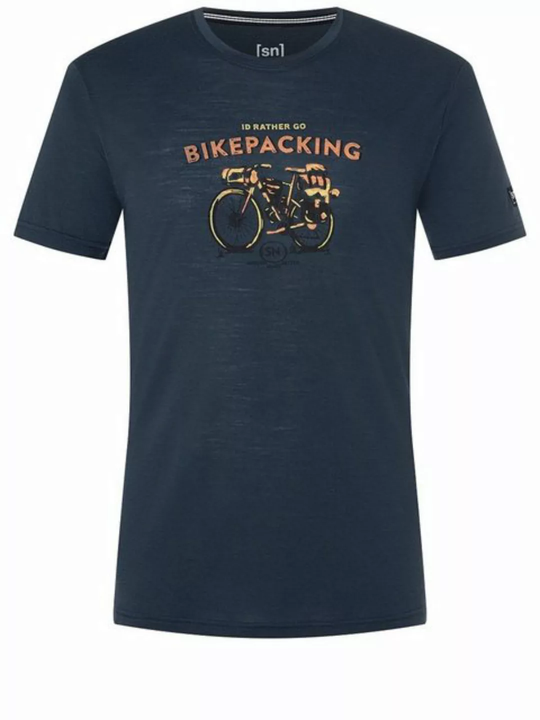 SUPER.NATURAL Print-Shirt für Herren aus Merino M BIKEPACKING TEE mit coole günstig online kaufen