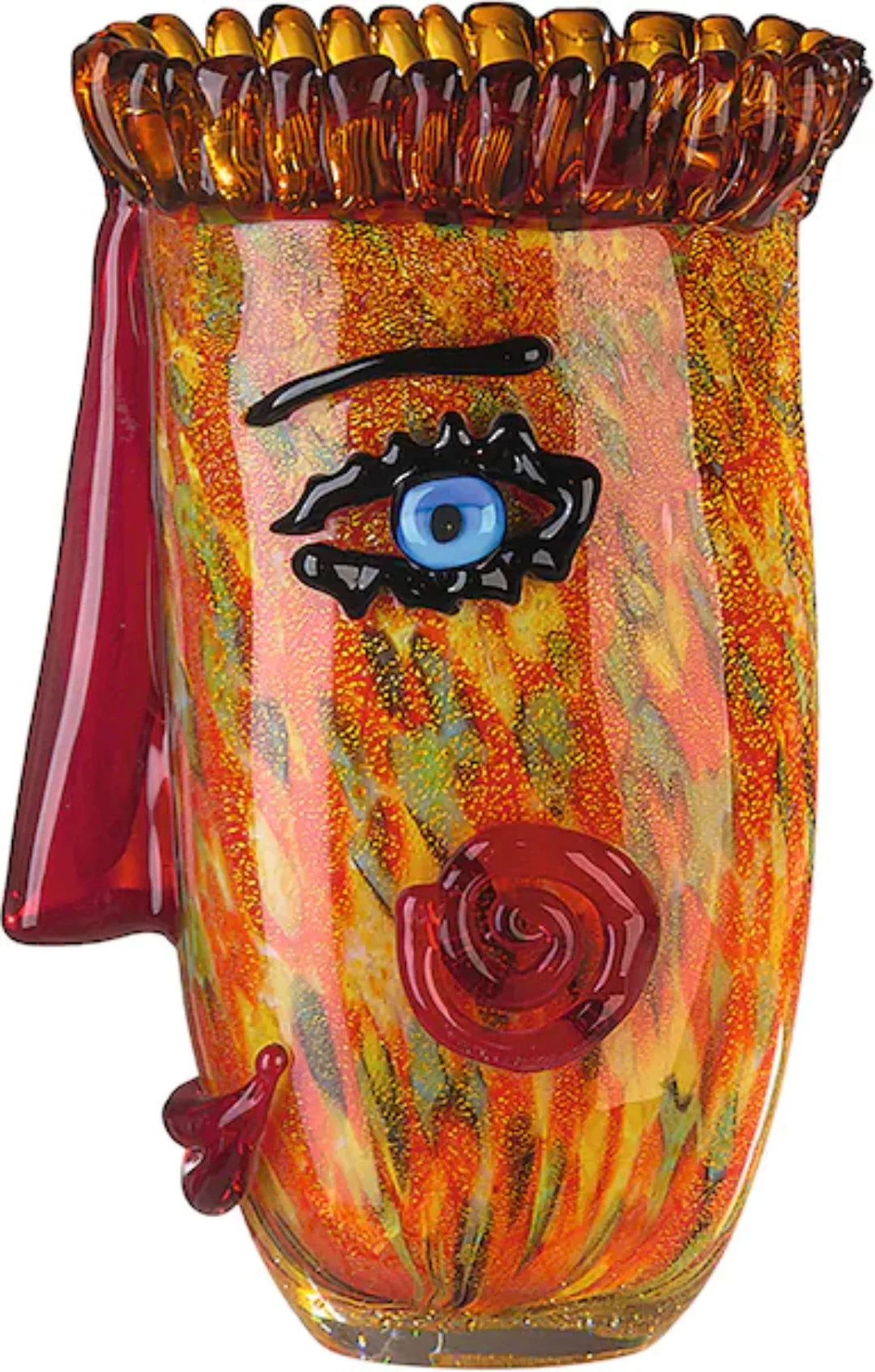 Casablanca by Gilde Tischvase "Punky", (1 St.), dekorative Vase aus Glas, B günstig online kaufen