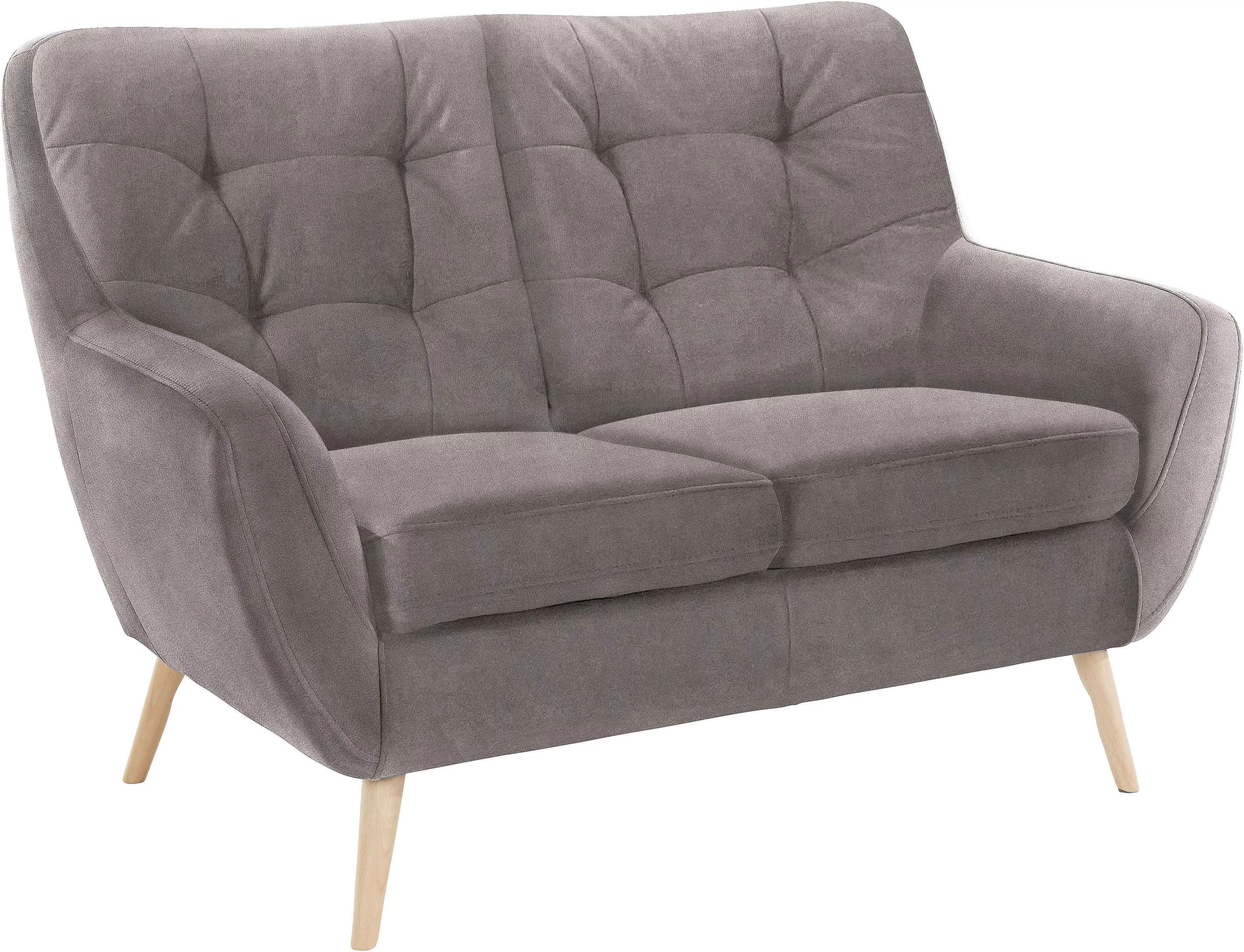 exxpo - sofa fashion 2-Sitzer Scandi, bequem, aufwendige Rückenpolsterung f günstig online kaufen