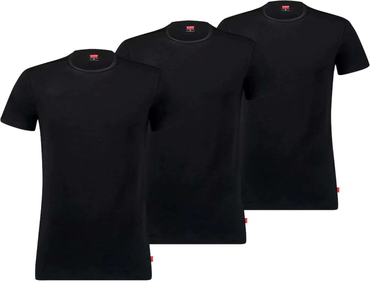 Levi's® Poloshirt LEVIS MEN SOLID CREW 3P ECOM (Packung, 3-tlg., 3er-Pack) günstig online kaufen