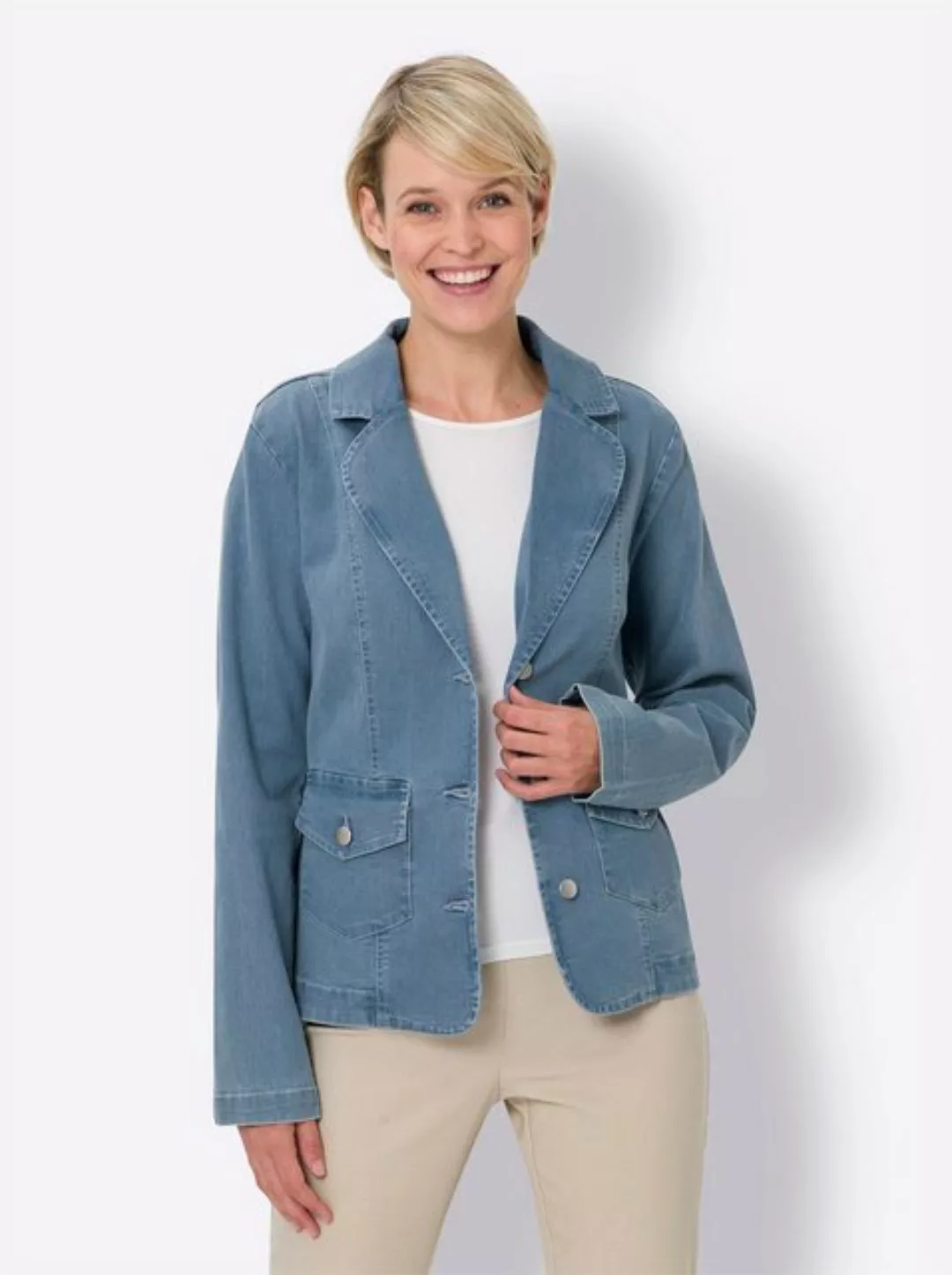 Sieh an! Blusenblazer Jeansblazer günstig online kaufen