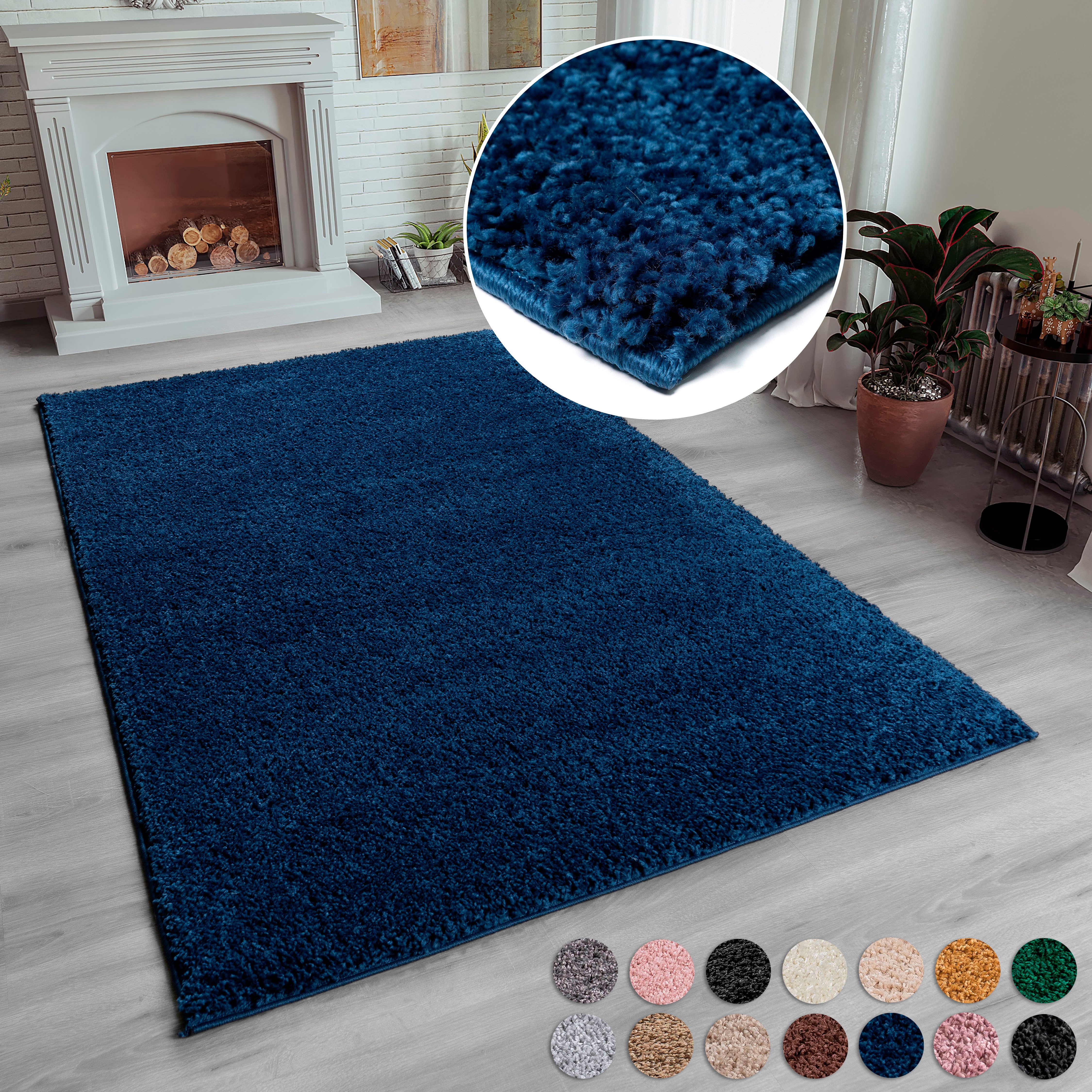 my home Hochflor-Teppich Shaggy 30, rechteckig, günstig online kaufen