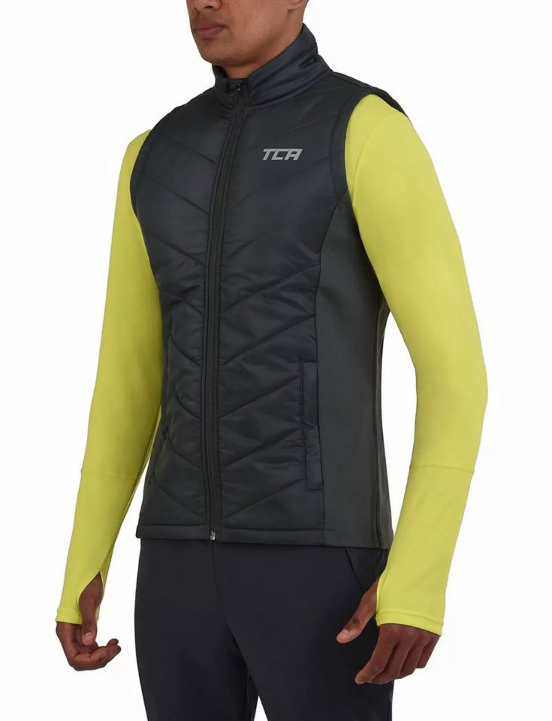 TCA Kurzjacke TCA Herren Excel Runner Weste - Leicht und gepolstert - Dunke günstig online kaufen