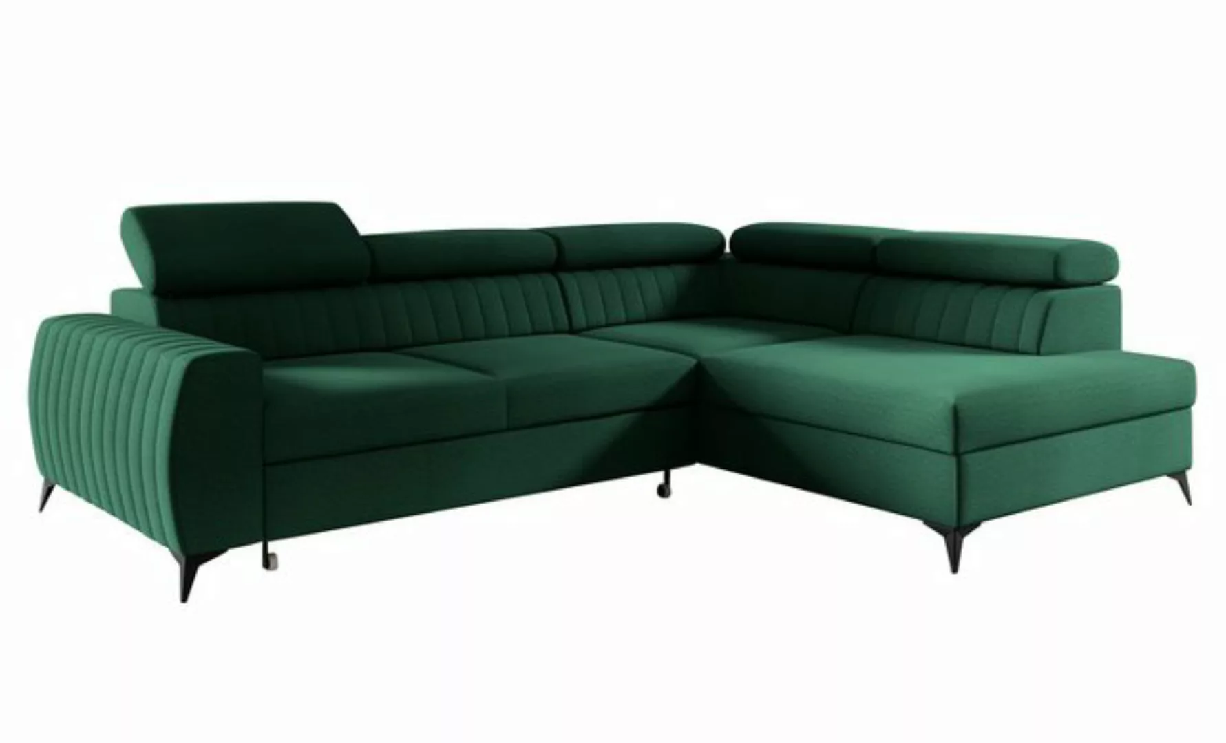 Furnix Sofa Ecksofa MEGGIE Polstercouch mit Schlaffunktion Bettkasten Auswa günstig online kaufen