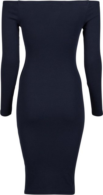 URBAN CLASSICS Sommerkleid Ladies Off Shoulder Longsleeve Rib Dress günstig online kaufen