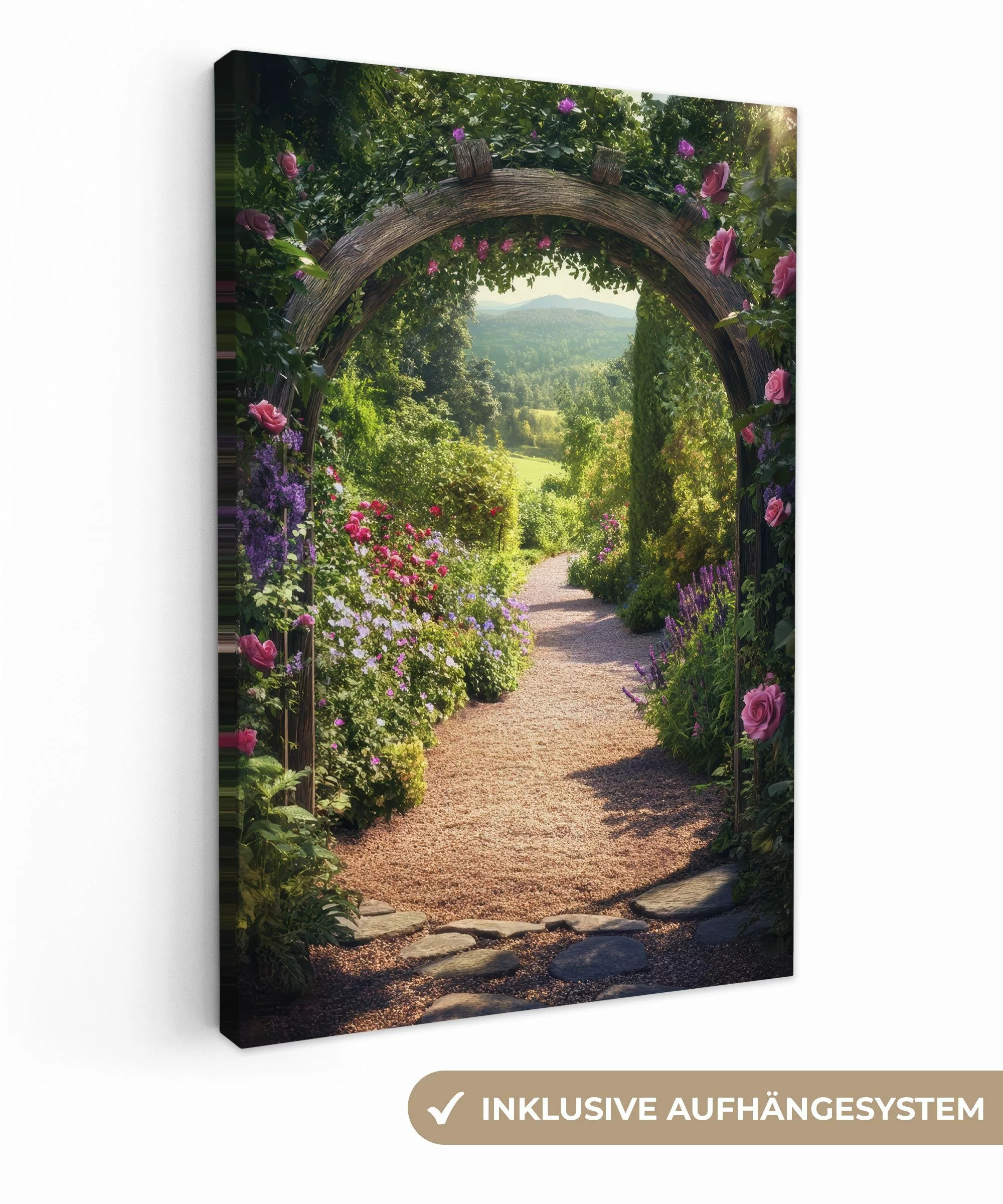 OneMillionCanvasses® Leinwandbild Fensterblick - Fenster - günstig online kaufen