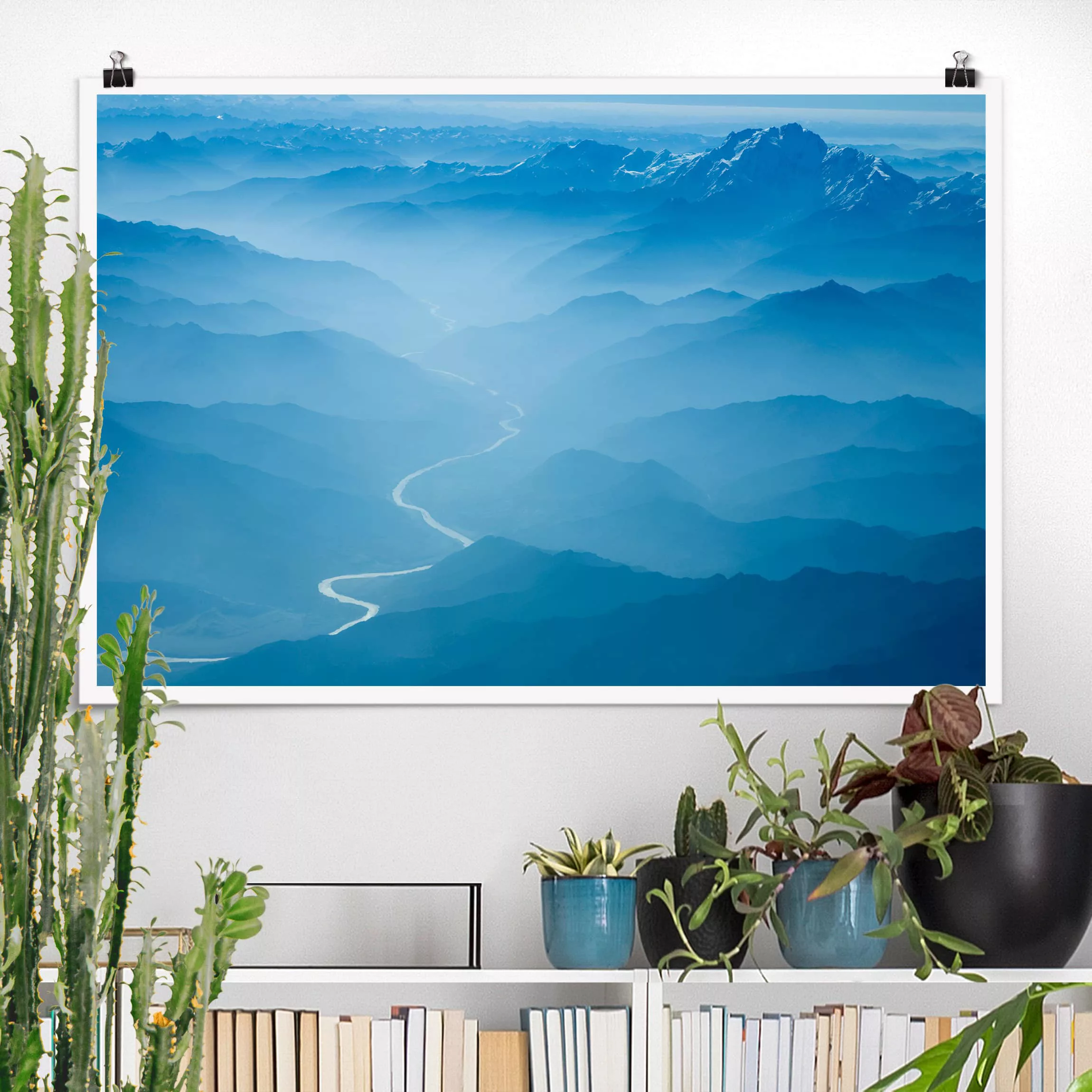 Poster Natur & Landschaft - Querformat Blick über den Himalaya günstig online kaufen