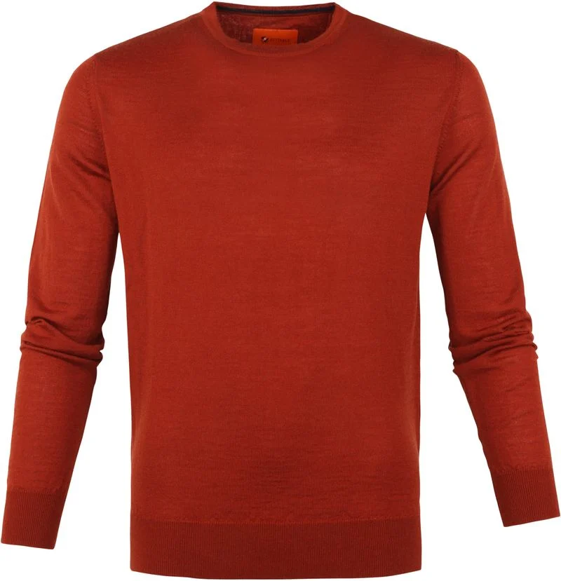 Suitable Pullover Merino O-Ausschnitt Cognac - Größe XXL günstig online kaufen