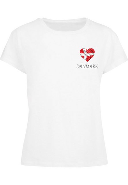 Merchcode T-Shirt Merchcode Ladies Merchcode Football - Denmark T-shirt (1- günstig online kaufen