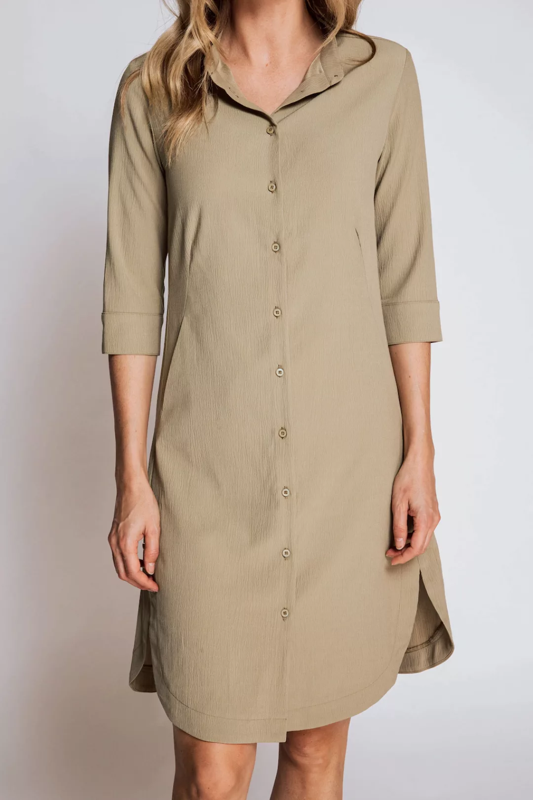 Zhrill Shirtkleid Blusenkleid ZHHEYLAY Grün (0-tlg) günstig online kaufen