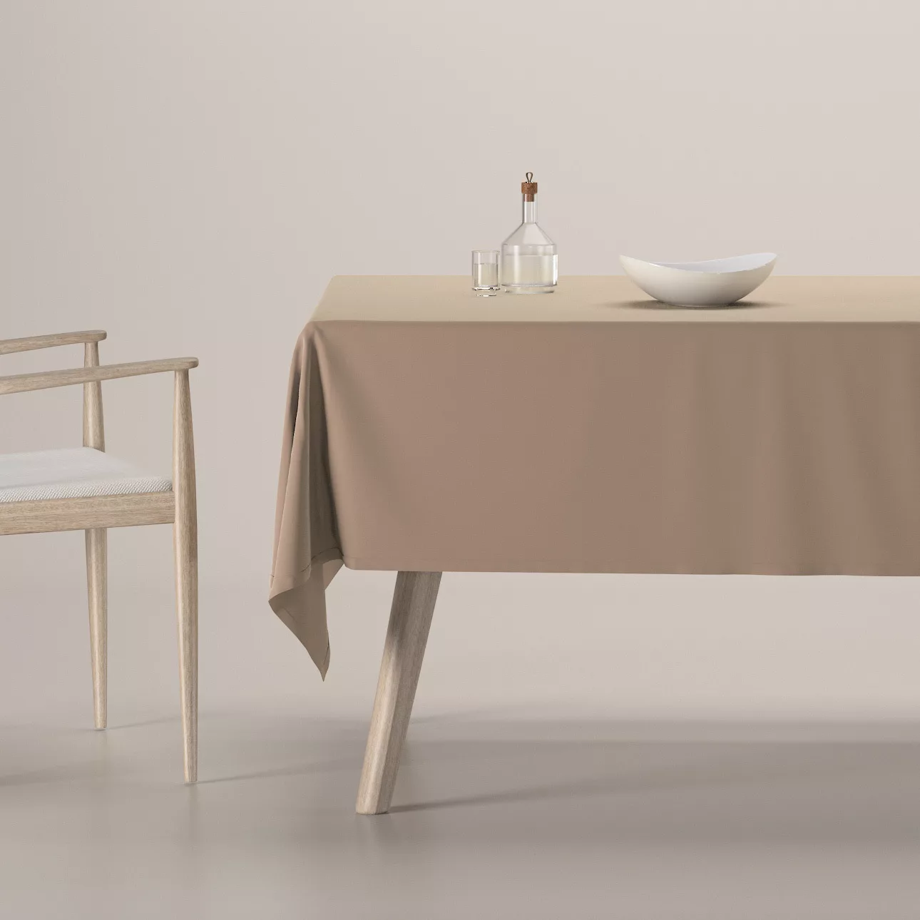 Rechteckige Tischdecke, beige, Velvet (704-35) günstig online kaufen