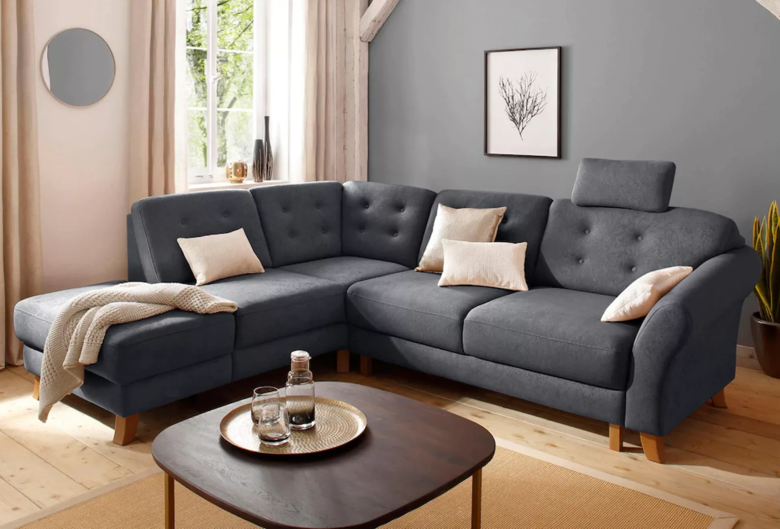 Home affaire Ecksofa "Trondheim L-Form" günstig online kaufen