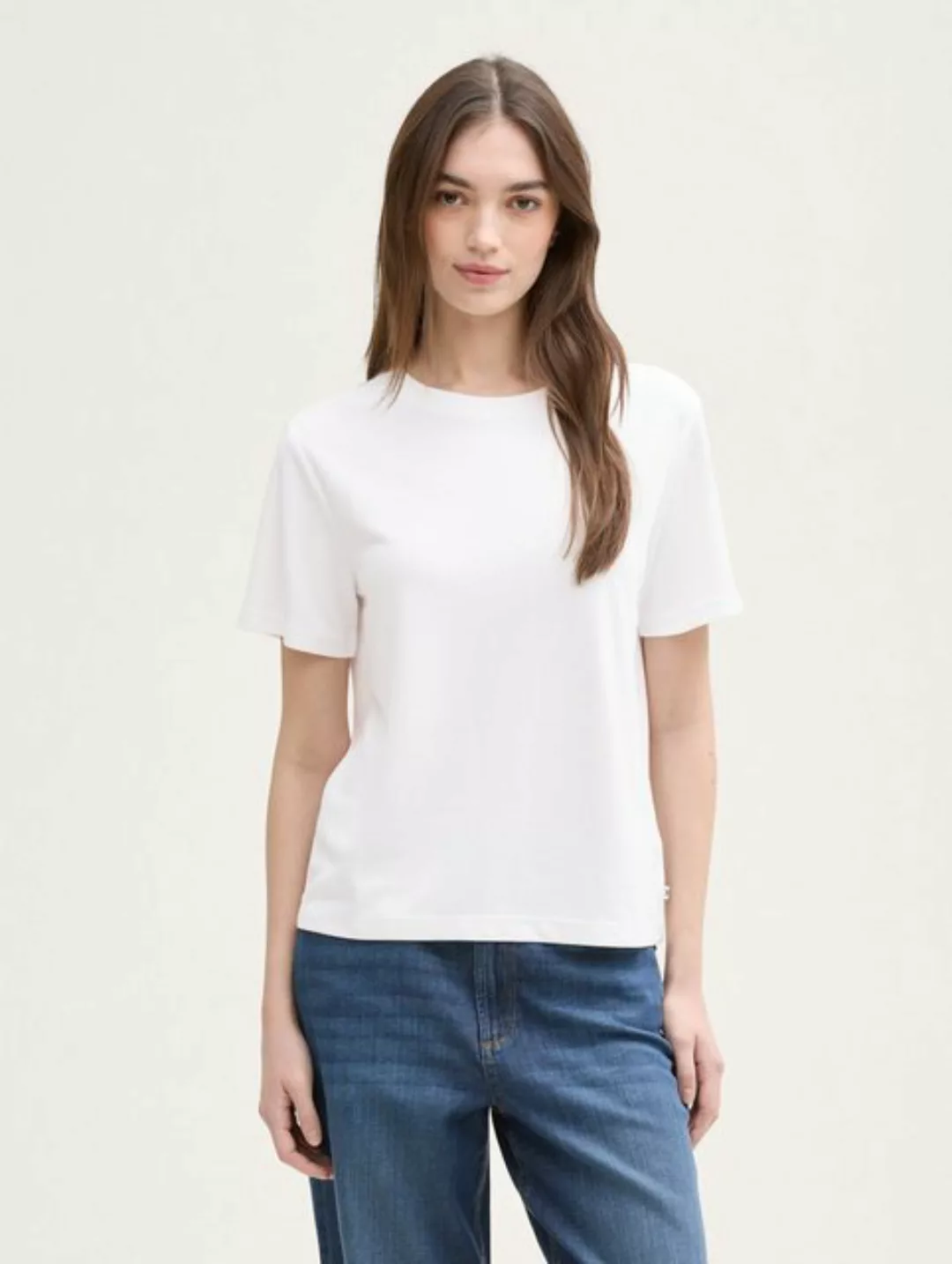 TOM TAILOR Denim T-Shirt Basic Loose Fit T-Shirt günstig online kaufen