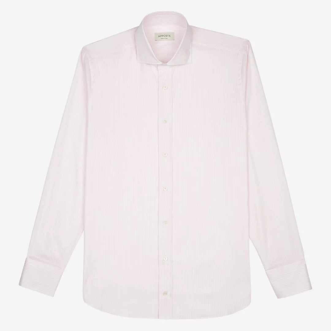 Hemd  streifen  rosa baumwolle stretch twill, kragenform  niedriger spreizk günstig online kaufen