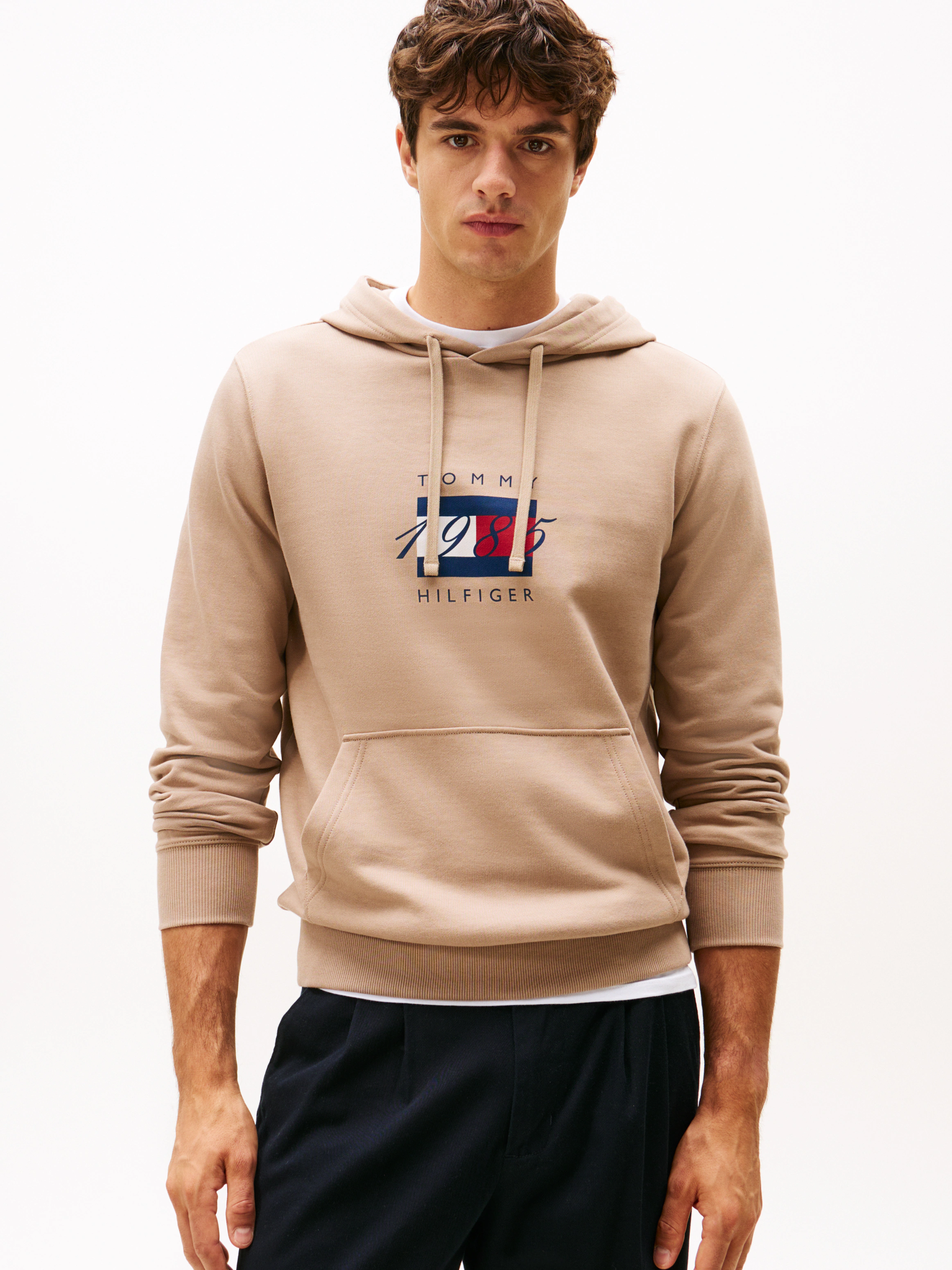 Tommy Hilfiger Kapuzensweatshirt "LINEAR FLAG GRAPHIC", Regular Fit, Hoodie günstig online kaufen