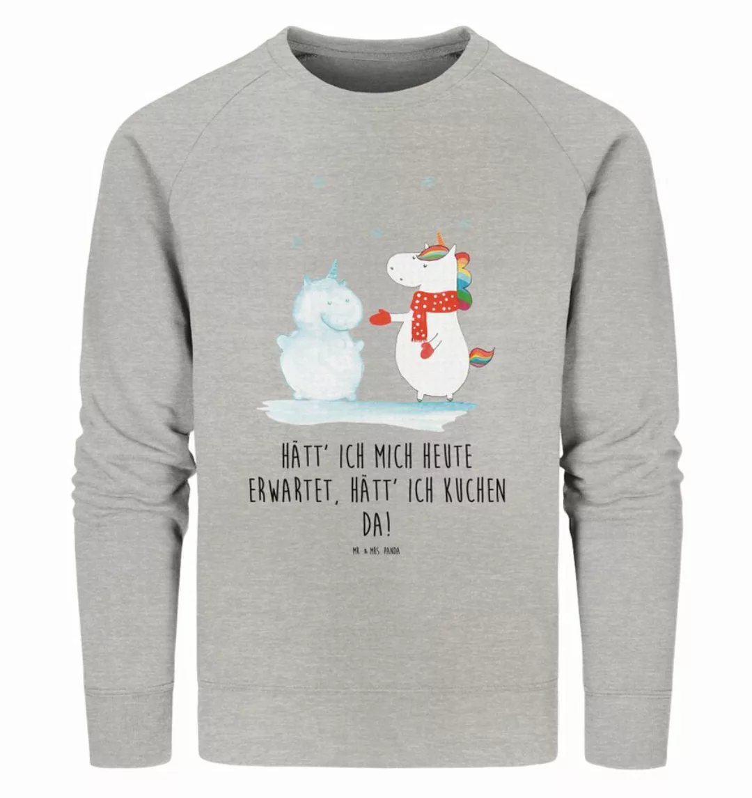 Mr. & Mrs. Panda Longpullover Größe XL Einhorn Schneemann - Heather Grey - günstig online kaufen