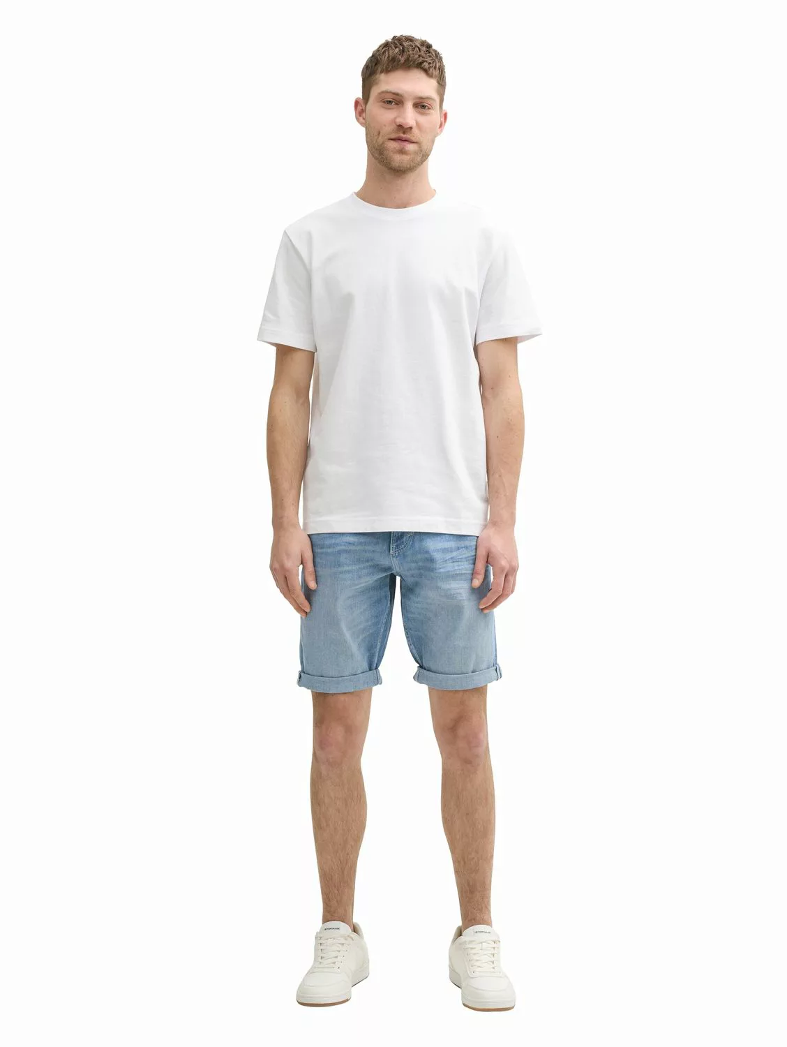 Tom Tailor Herren Jeans Short TTJOSH REGULAR SHORTS Mid Waist Regular Fit - günstig online kaufen