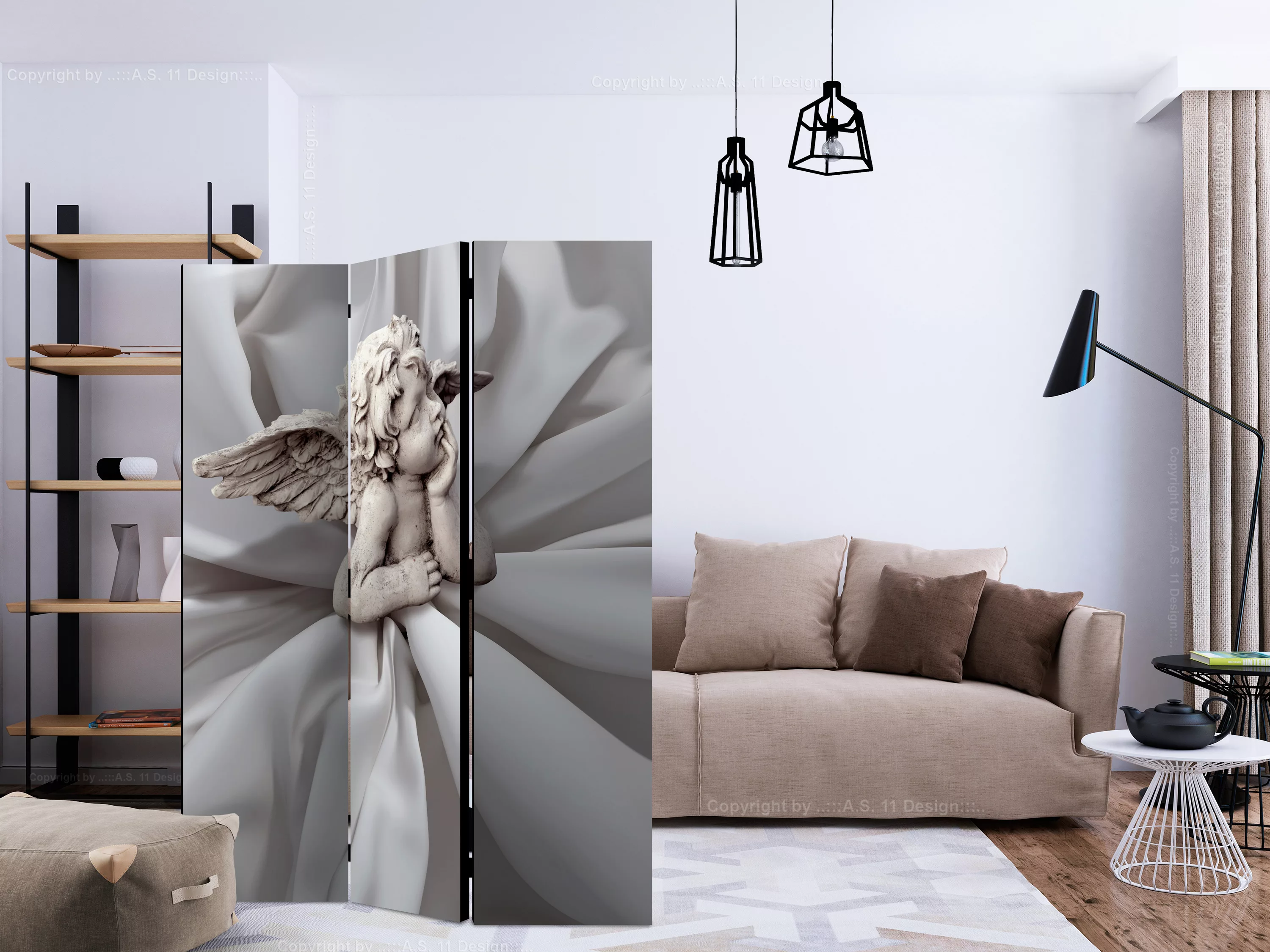 3-teiliges Paravent - Angelic Dream [room Dividers] günstig online kaufen