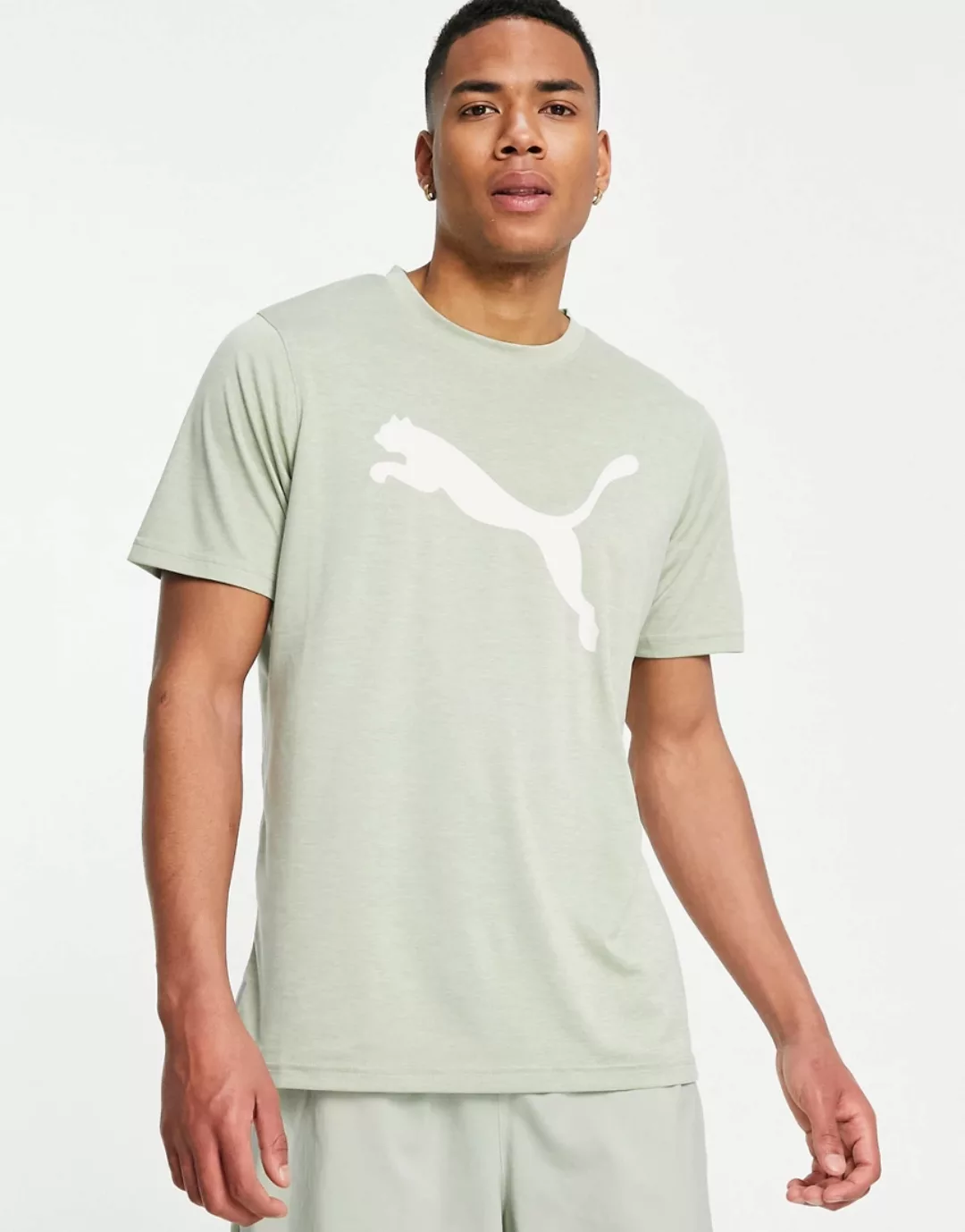 Puma Training – Heather – T-Shirt in Hellgrün günstig online kaufen