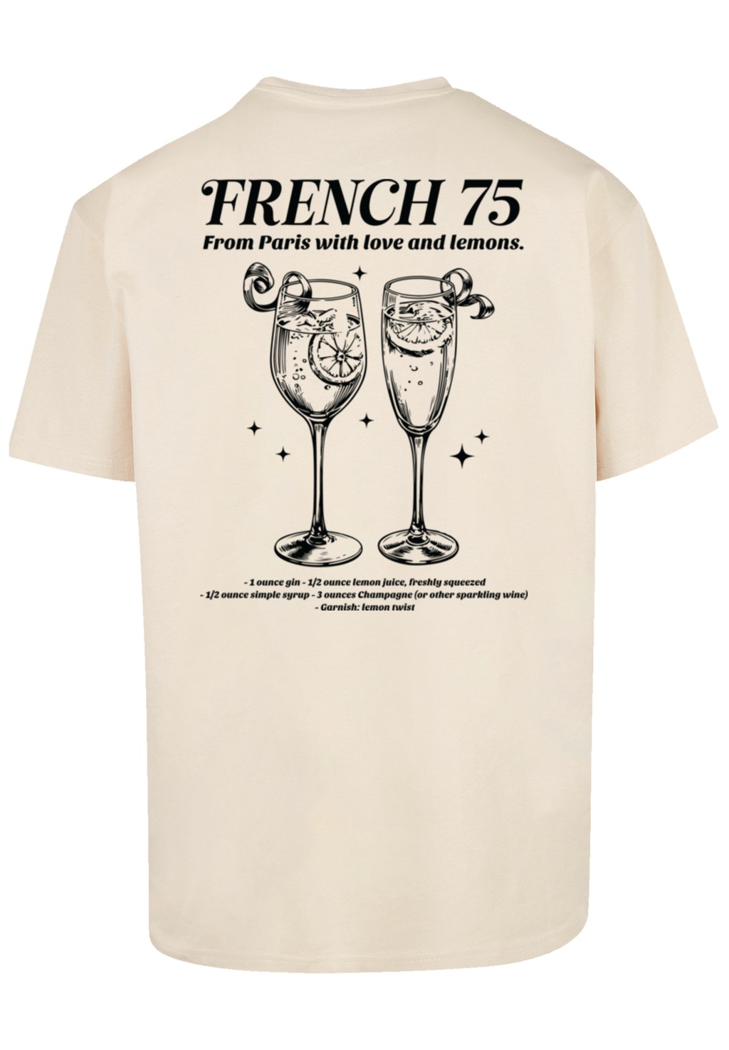 F4NT4STIC T-Shirt "French 75 From Paris With Love", Premium Qualität günstig online kaufen