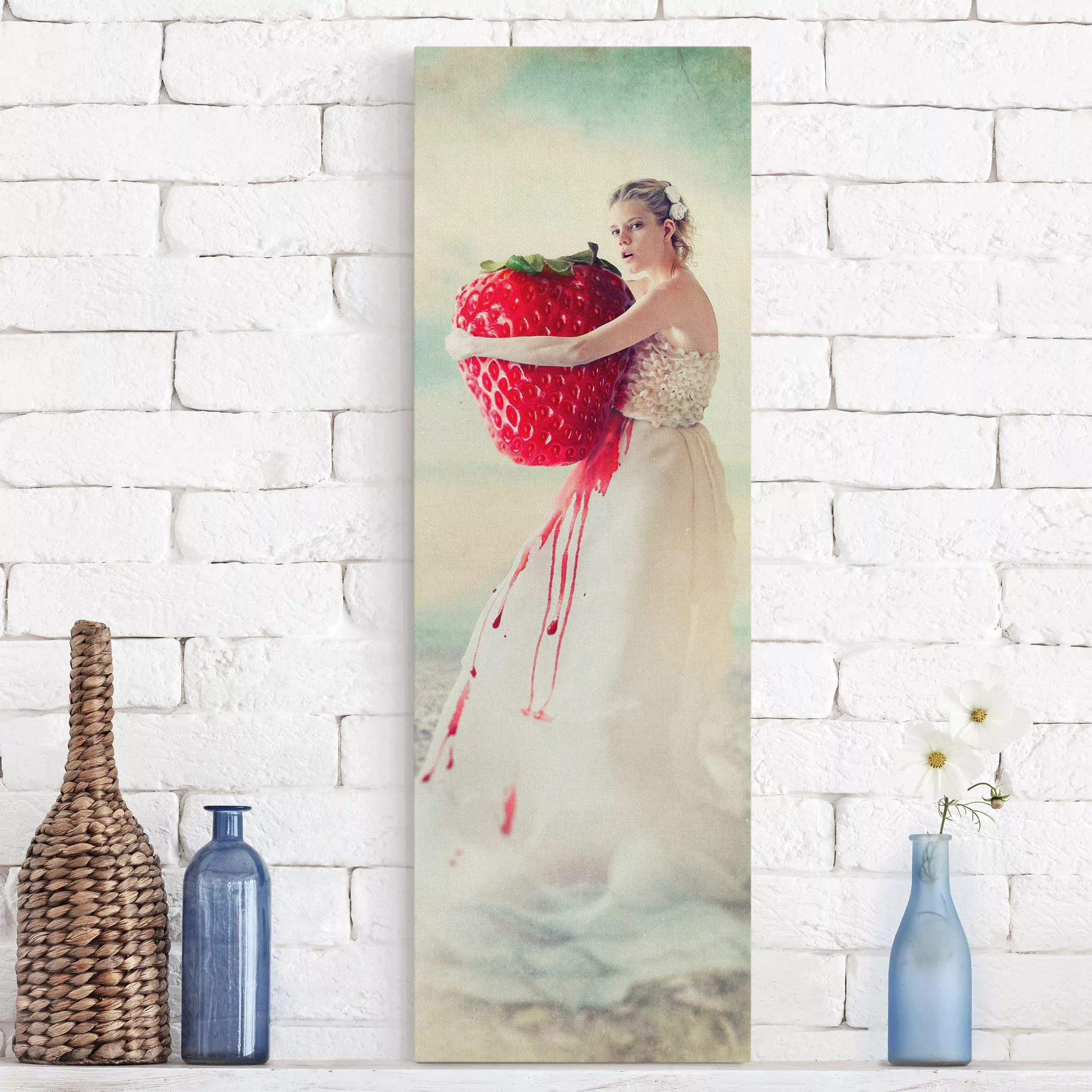 Leinwandbild Küche - Hochformat Strawberryprincess günstig online kaufen