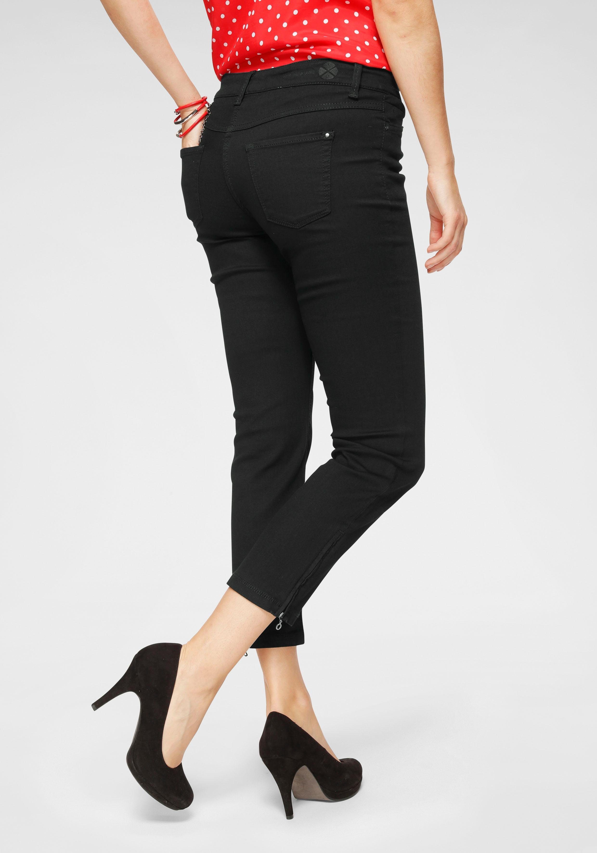 MAC 7/8-Jeans "Dream Chic", verkürzte Form mit Reißverschluss günstig online kaufen