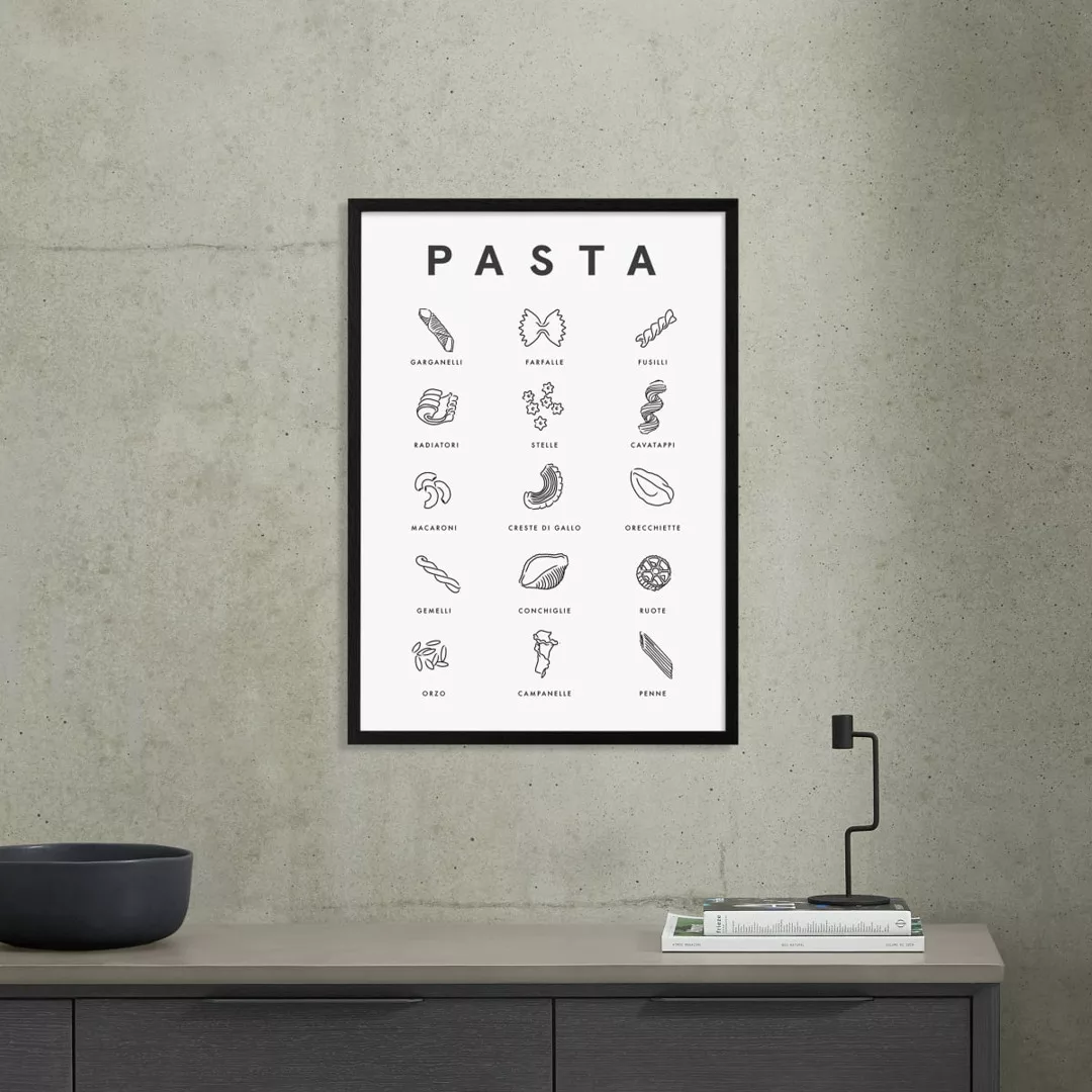 Violet Studio 'Pasta Guide' gerahmter Kunstdruck (verschiedene Groessen erh günstig online kaufen