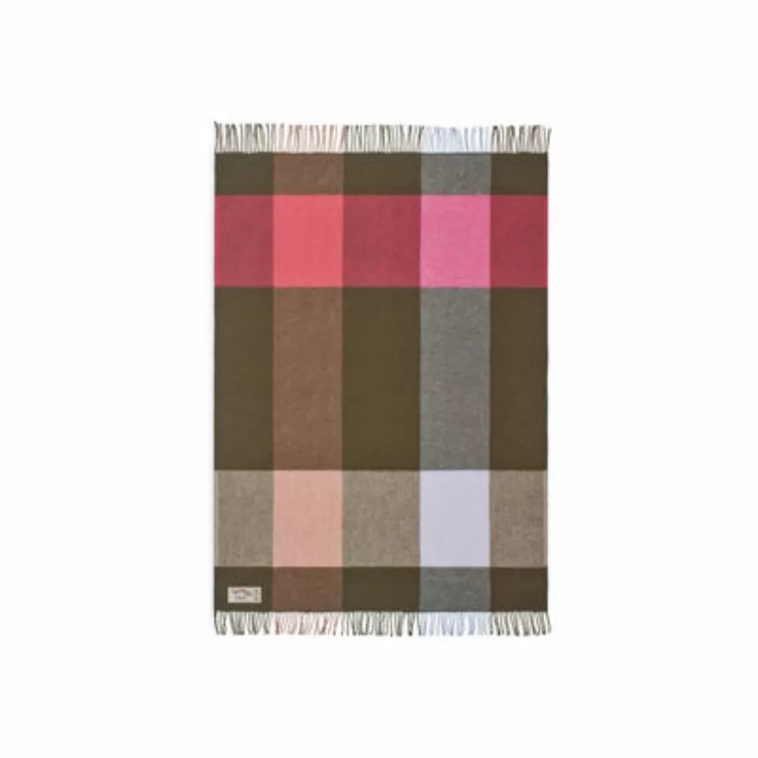 Plaid Colour Blend textil braun / 100% reine Schurwolle 185 x 130 cm - Fatb günstig online kaufen