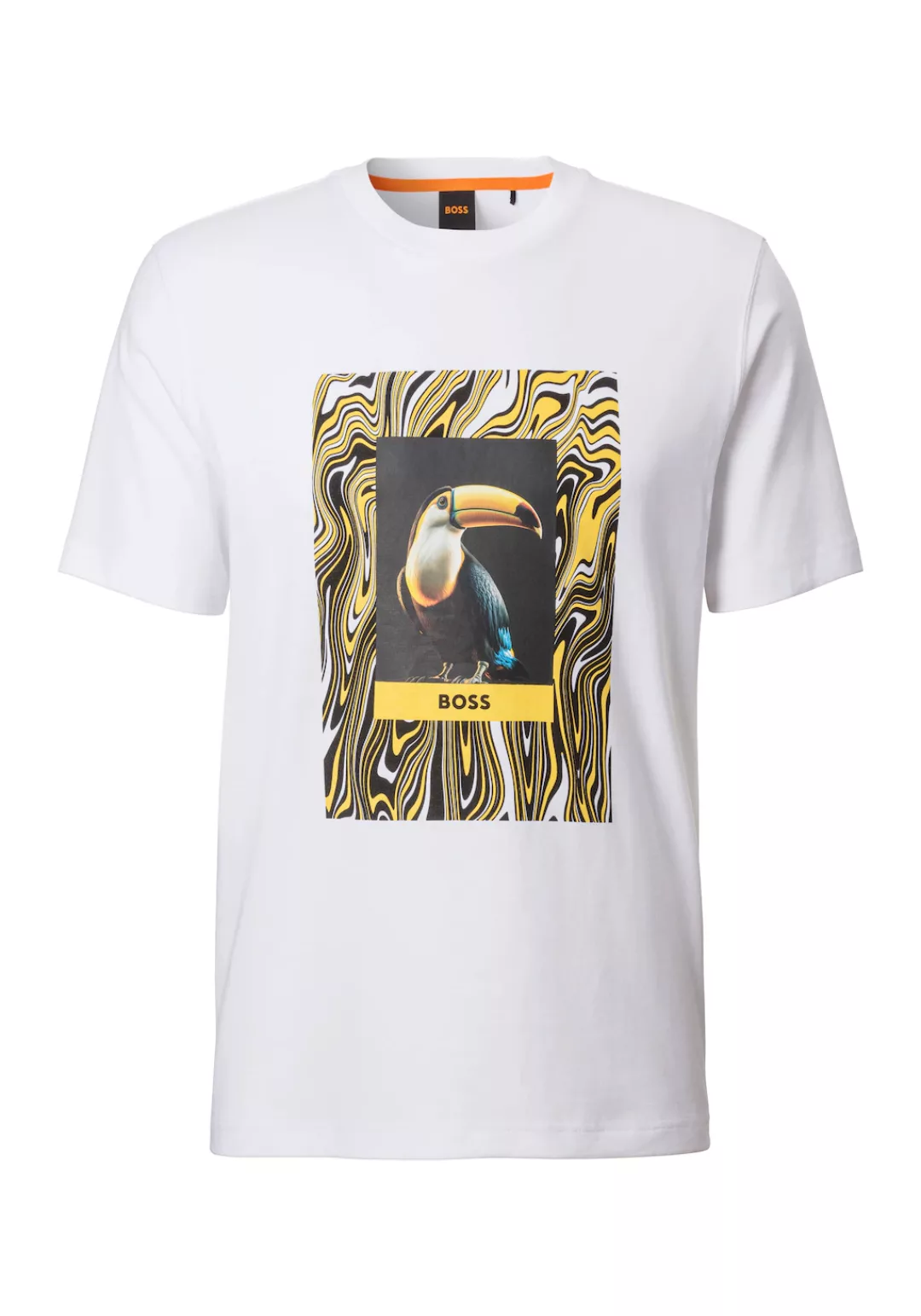 BOSS ORANGE T-Shirt Te_Tucan mit großem Aufdruck günstig online kaufen