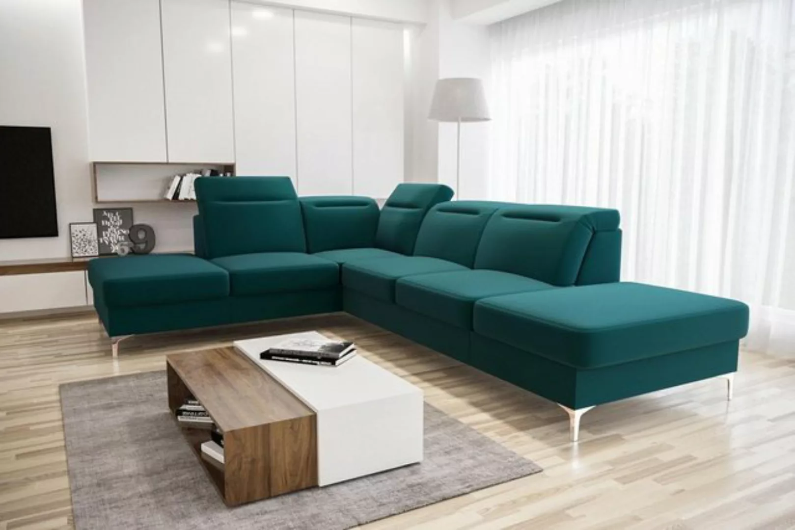 JVmoebel Ecksofa Moderne Sofas Stoffsofa Couch Wohnlandschaft Sofa Ecke Des günstig online kaufen