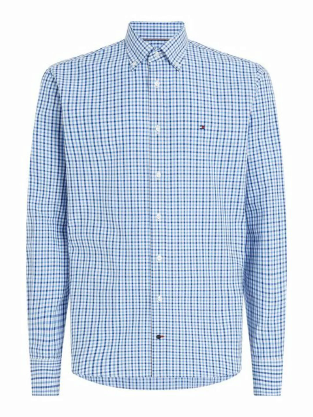 Tommy Hilfiger Langarmhemd CL W-OXFORD CHECK RF SHIRT mit dezenter Labelfla günstig online kaufen