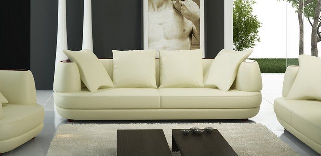 JVmoebel Sofa Designer schwarzes Sofa Coch 3 Sitzer Polster Sofas Wohnzimme günstig online kaufen