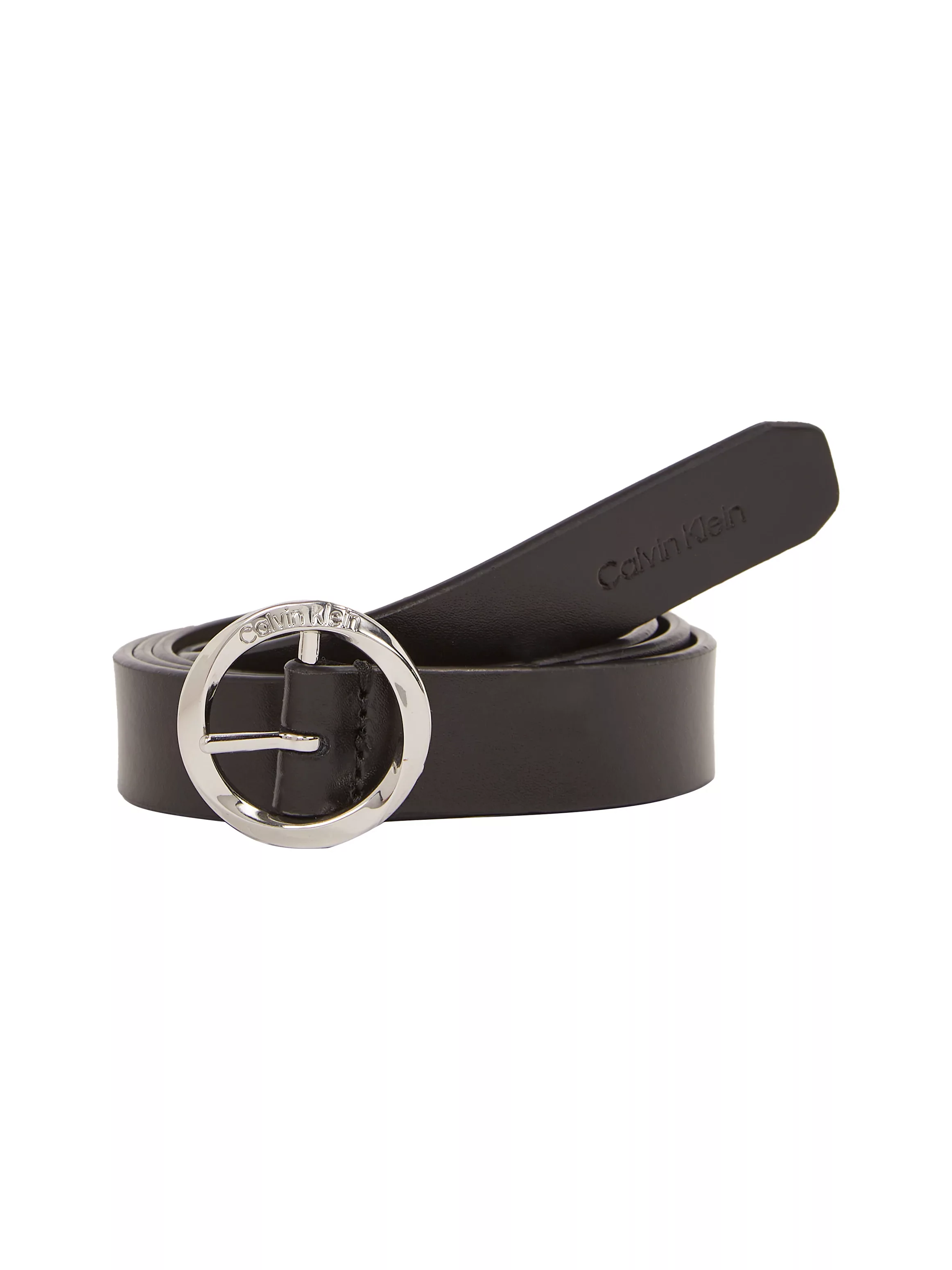 Calvin Klein Jeans Ledergürtel "ROUND MONO PLAQUE LTHR BELT 25MM", mit Logo günstig online kaufen