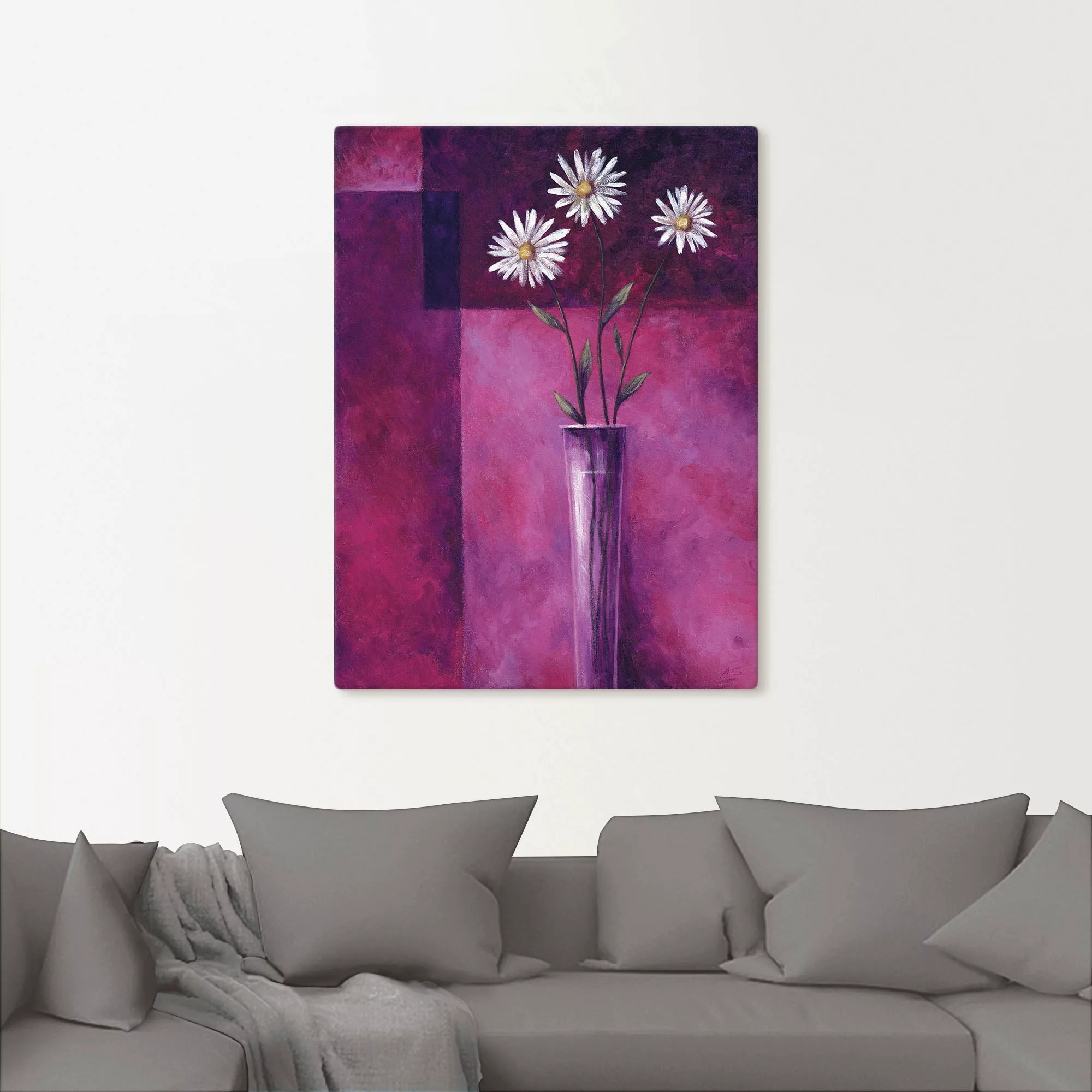 Artland Wandbild »Margeriten«, Blumen, (1 St.), als Leinwandbild in verschi günstig online kaufen